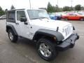 2017 Bright White Jeep Wrangler Sport 4x4  photo #10