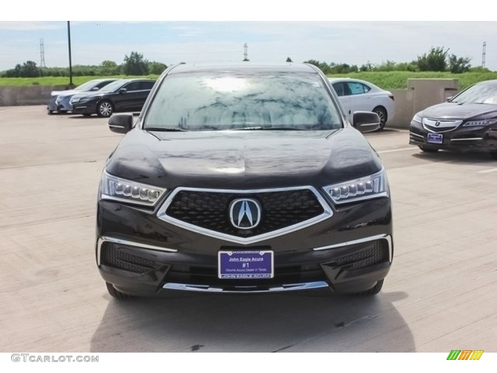 2017 MDX Technology - Crystal Black Pearl / Parchment photo #2