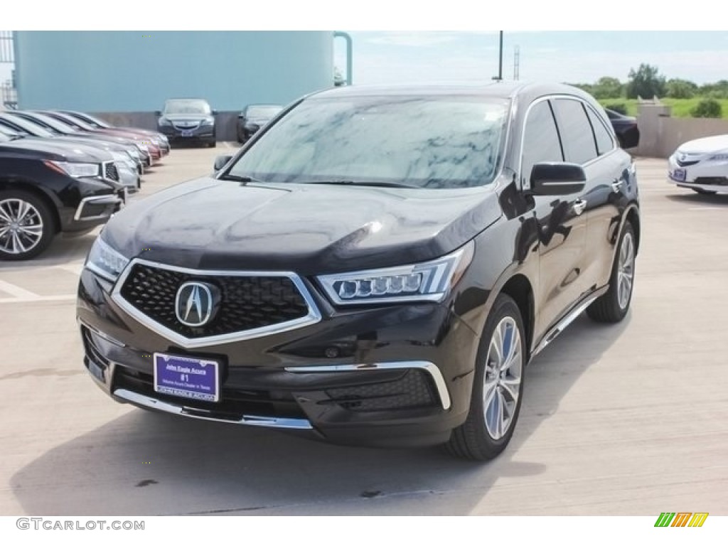 2017 MDX Technology - Crystal Black Pearl / Parchment photo #3