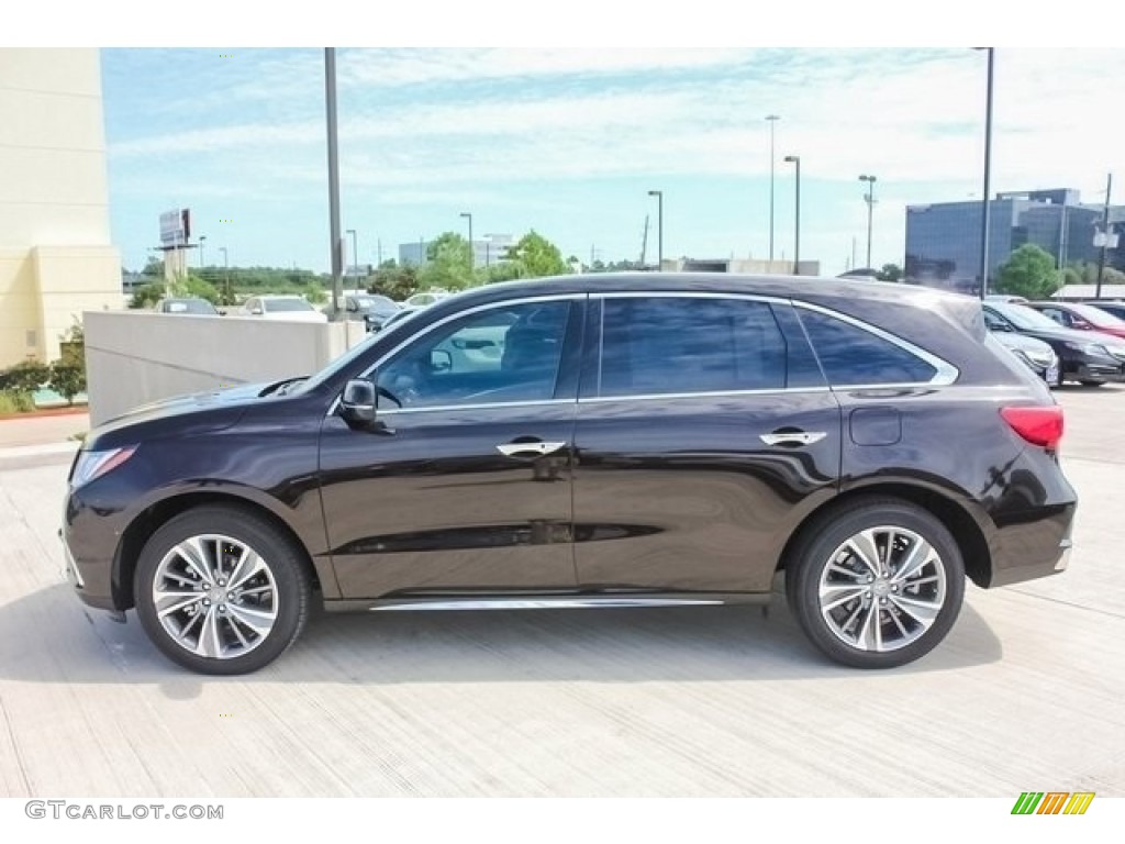 2017 MDX Technology - Crystal Black Pearl / Parchment photo #4
