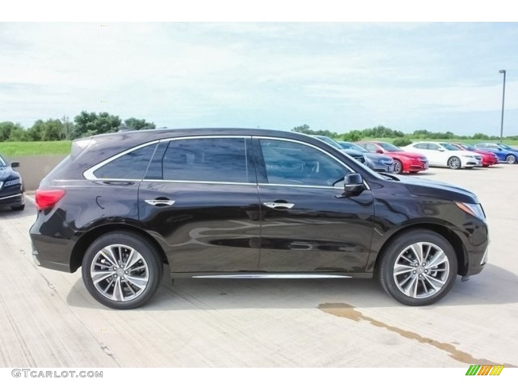 2017 MDX Technology - Crystal Black Pearl / Parchment photo #8