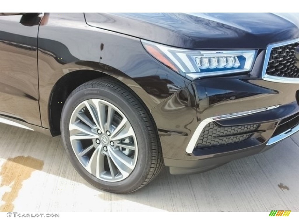 2017 MDX Technology - Crystal Black Pearl / Parchment photo #10