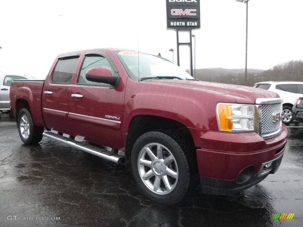 2013 Sierra 1500 Denali Crew Cab AWD - Sonoma Red Metallic / Ebony photo #3
