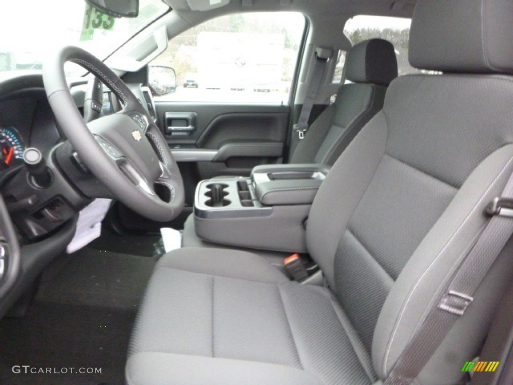 Jet Black Interior 2017 Chevrolet Silverado 1500 LT Crew Cab 4x4 Photo #118278384