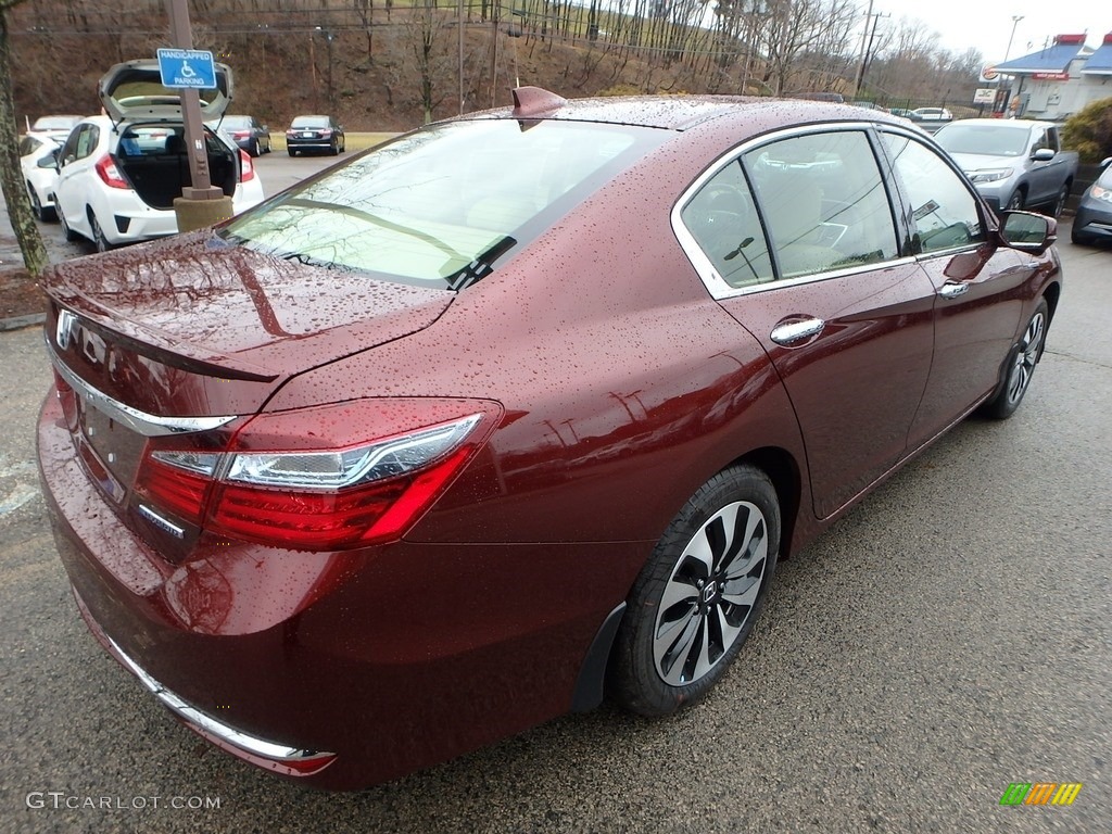 2017 Accord Hybrid EX-L Sedan - Crimson Pearl / Ivory photo #3