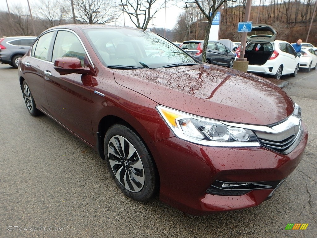 Crimson Pearl 2017 Honda Accord Hybrid EX-L Sedan Exterior Photo #118278771