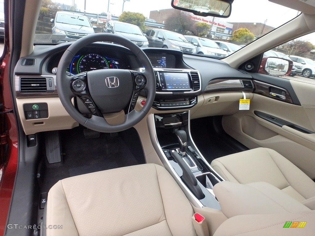2017 Accord Hybrid EX-L Sedan - Crimson Pearl / Ivory photo #7