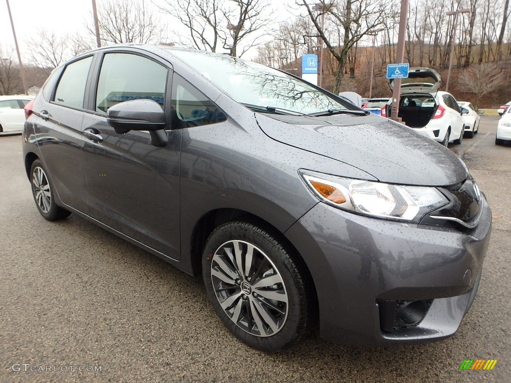 Modern Steel Metallic 2017 Honda Fit EX Exterior Photo #118279008