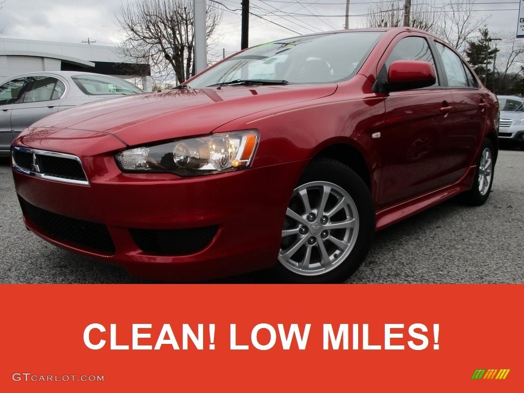 2013 Lancer ES - Rally Red Metallic / Black photo #1