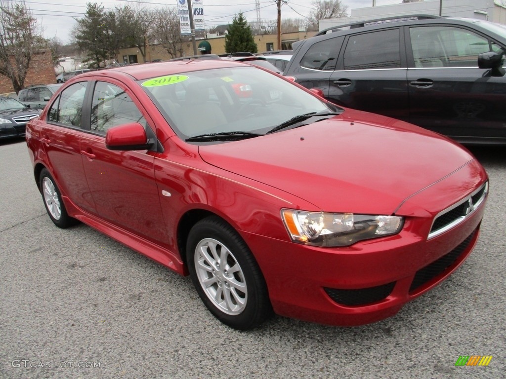 2013 Lancer ES - Rally Red Metallic / Black photo #6