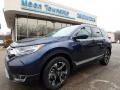 2017 Obsidian Blue Pearl Honda CR-V Touring AWD  photo #1