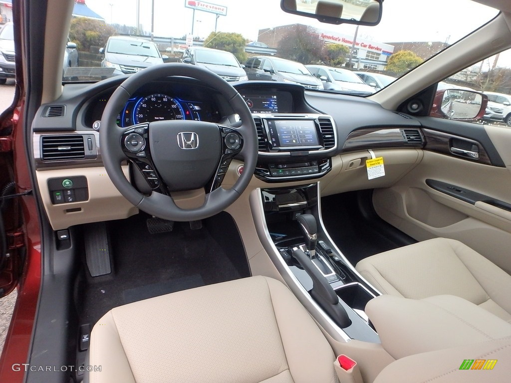 2017 Accord Hybrid EX-L Sedan - Crimson Pearl / Ivory photo #7