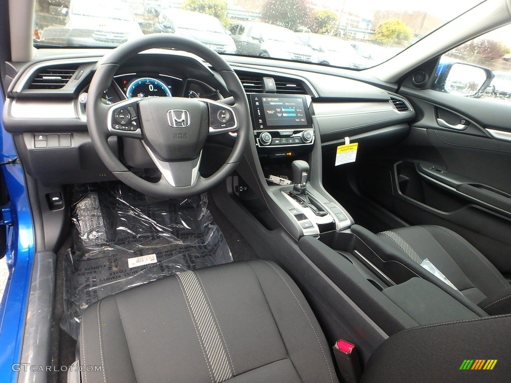 Black Interior 2017 Honda Civic EX Sedan Photo #118281177