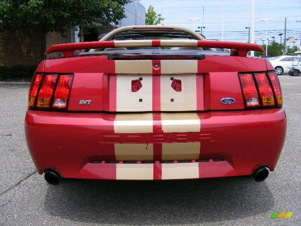 2001 Mustang Cobra Convertible - Laser Red Metallic / Medium Parchment photo #5