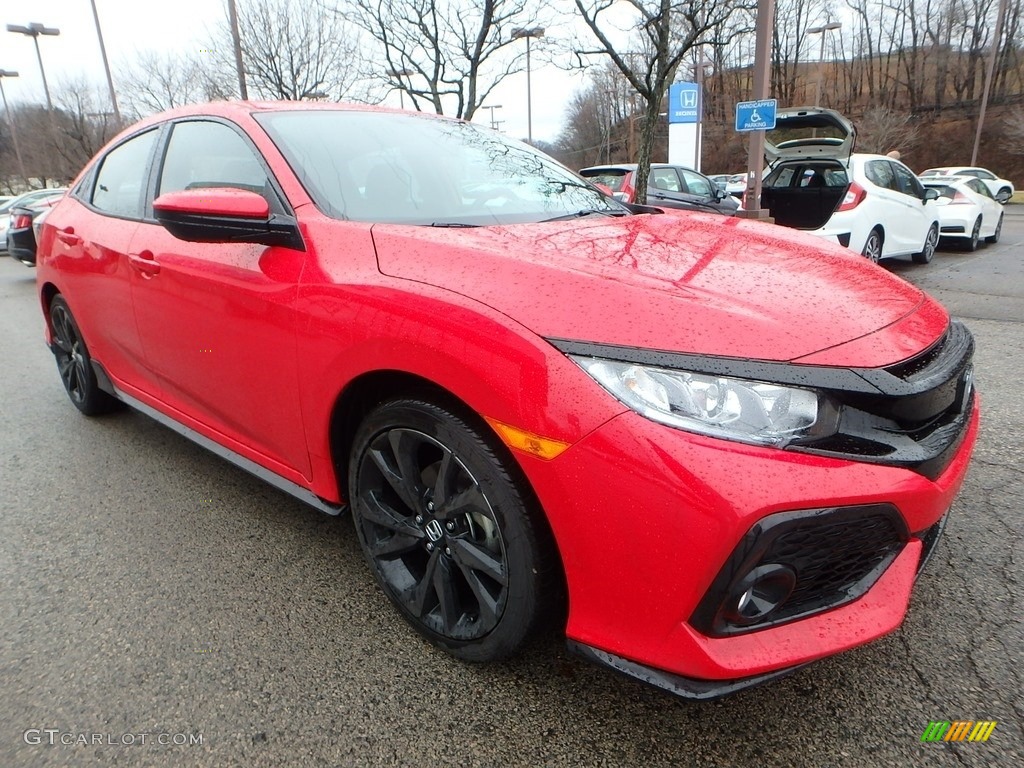 Rallye Red 2017 Honda Civic Sport Hatchback Exterior Photo #118283022