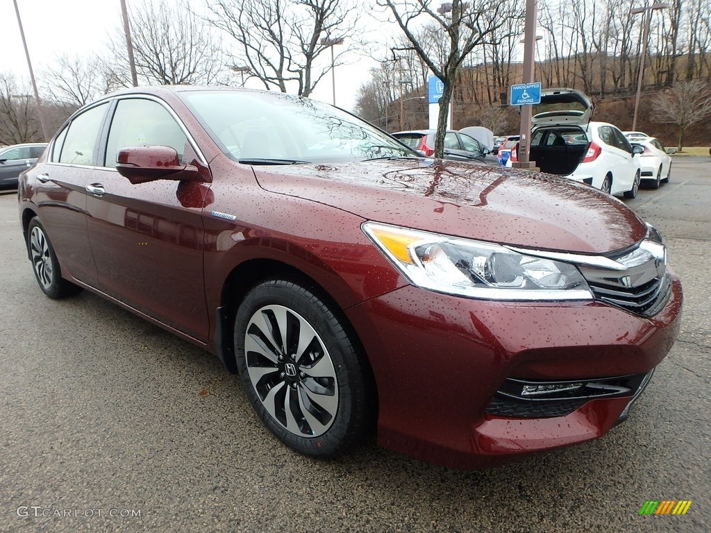 Crimson Pearl 2017 Honda Accord Hybrid EX-L Sedan Exterior Photo #118283286
