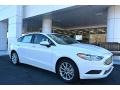 2017 Oxford White Ford Fusion SE  photo #1