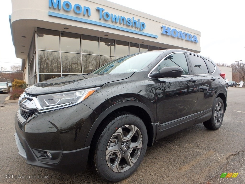 2017 CR-V EX-L AWD - Dark Olive Metallic / Black photo #1