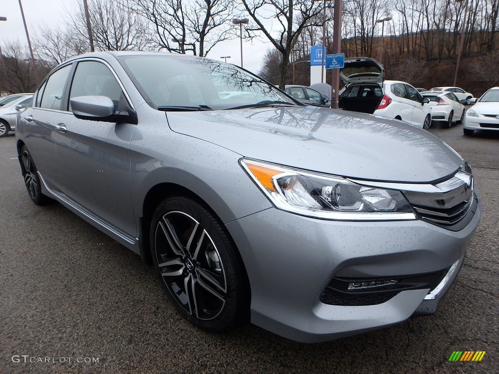 Lunar Silver Metallic 2017 Honda Accord Sport Sedan Exterior Photo #118285635