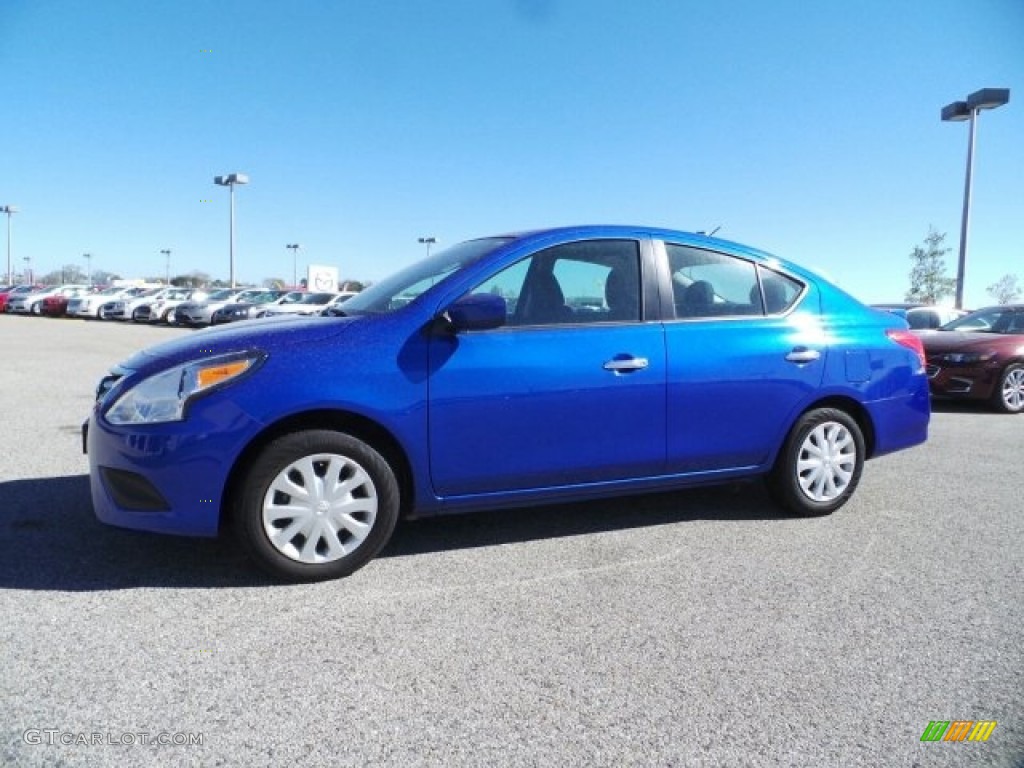2016 Versa S Sedan - Graphite Blue / Charcoal photo #2