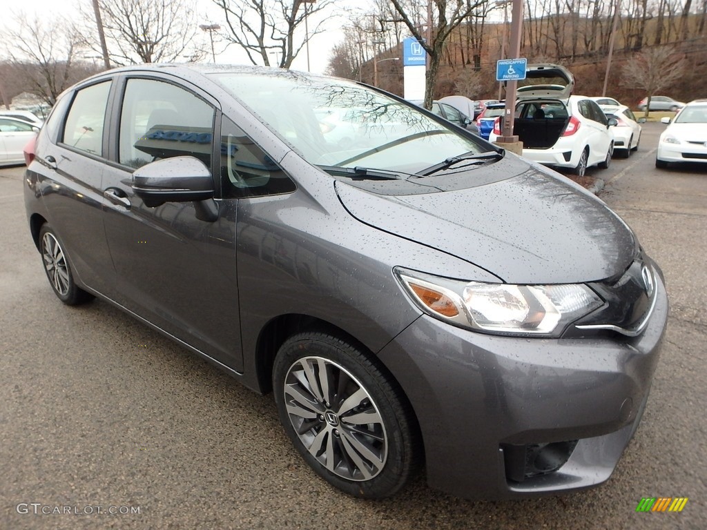 Modern Steel Metallic 2017 Honda Fit EX Exterior Photo #118288158