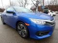 2017 Aegean Blue Metallic Honda Civic EX-T Coupe  photo #4