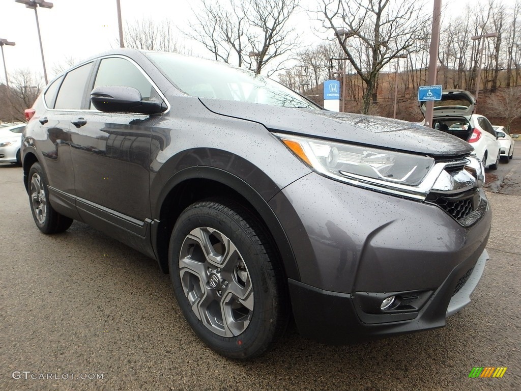 2017 CR-V EX-L AWD - Modern Steel Metallic / Gray photo #4