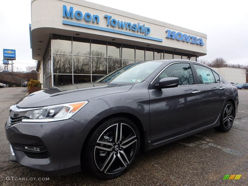 2017 Accord Sport Special Edition Sedan - Modern Steel Metallic / Black photo #1