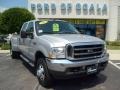 2004 Silver Metallic Ford F350 Super Duty Lariat Crew Cab 4x4 Dually  photo #9