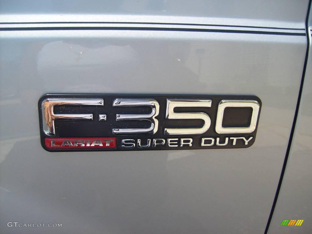 2004 F350 Super Duty Lariat Crew Cab 4x4 Dually - Silver Metallic / Medium Flint photo #12