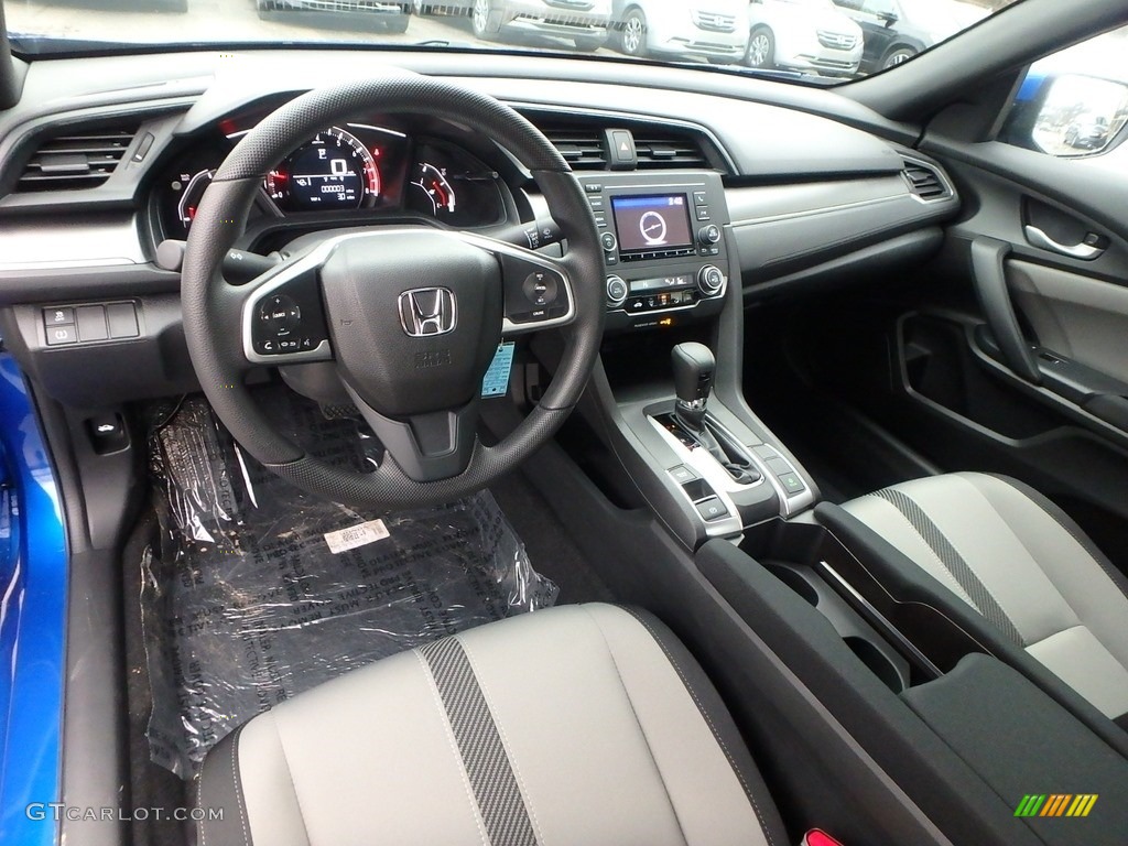 Black Interior 2017 Honda Civic LX Coupe Photo #118294086
