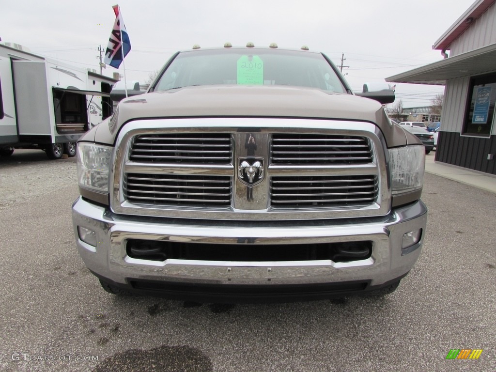 2010 Ram 2500 Laramie Mega Cab 4x4 - Austin Tan Pearl / Light Pebble Beige/Bark Brown photo #4