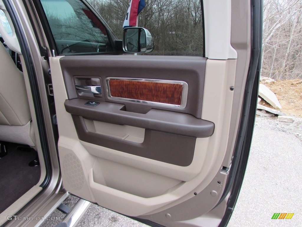 2010 Ram 2500 Laramie Mega Cab 4x4 - Austin Tan Pearl / Light Pebble Beige/Bark Brown photo #24