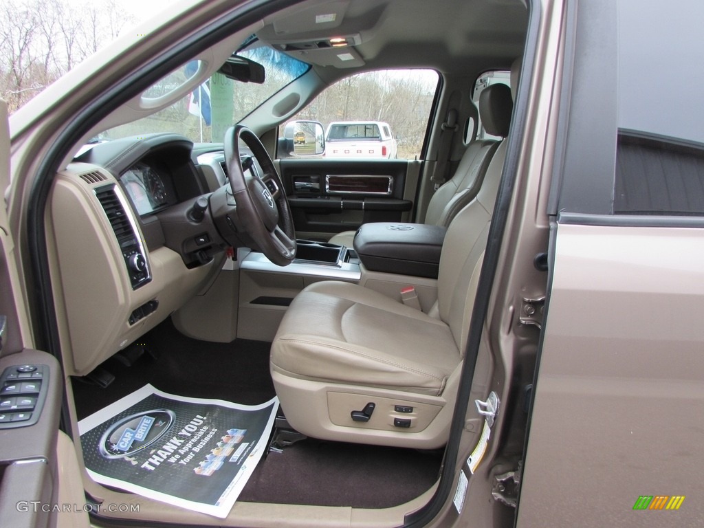 2010 Ram 2500 Laramie Mega Cab 4x4 - Austin Tan Pearl / Light Pebble Beige/Bark Brown photo #39