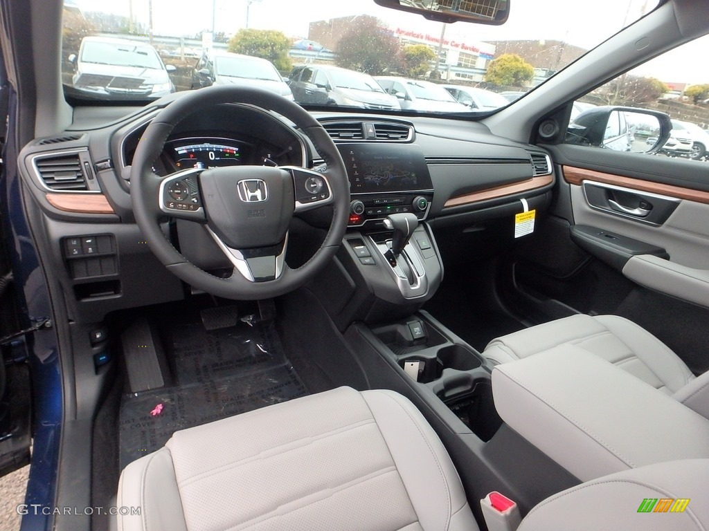 2017 CR-V Touring AWD - Obsidian Blue Pearl / Gray photo #7