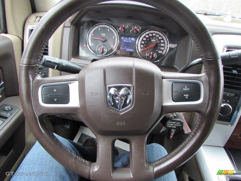 2010 Ram 2500 Laramie Mega Cab 4x4 - Austin Tan Pearl / Light Pebble Beige/Bark Brown photo #51