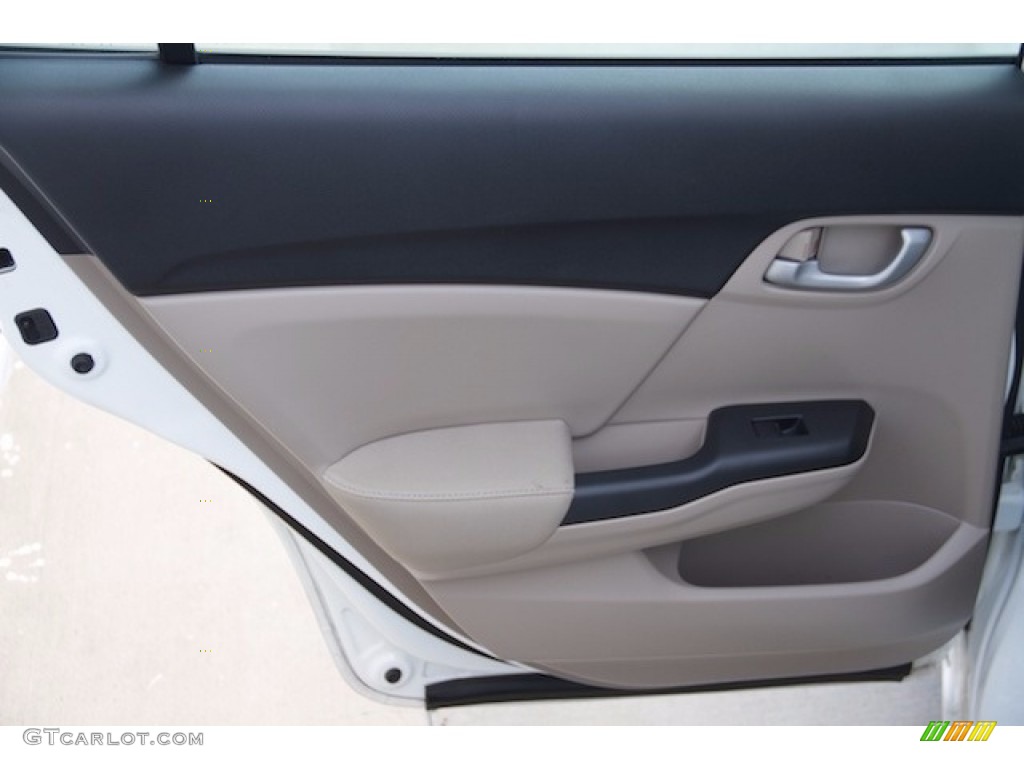 2015 Civic SE Sedan - Taffeta White / Black photo #23