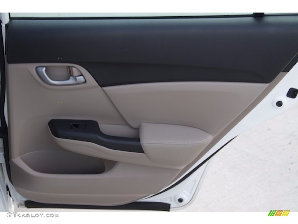 2015 Civic SE Sedan - Taffeta White / Black photo #24