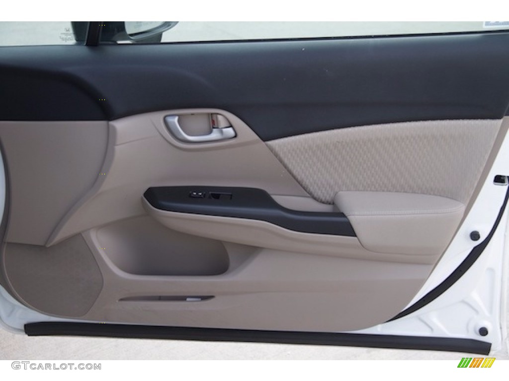 2015 Civic SE Sedan - Taffeta White / Black photo #25