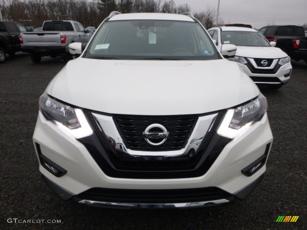 Pearl White 2017 Nissan Rogue SL AWD Exterior Photo #118298733