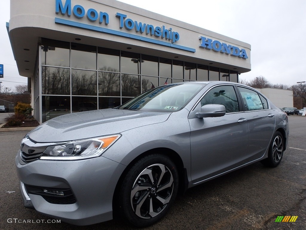 2017 Accord EX-L Sedan - Lunar Silver Metallic / Black photo #1