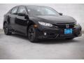 Crystal Black Pearl 2017 Honda Civic EX-L Navi Hatchback
