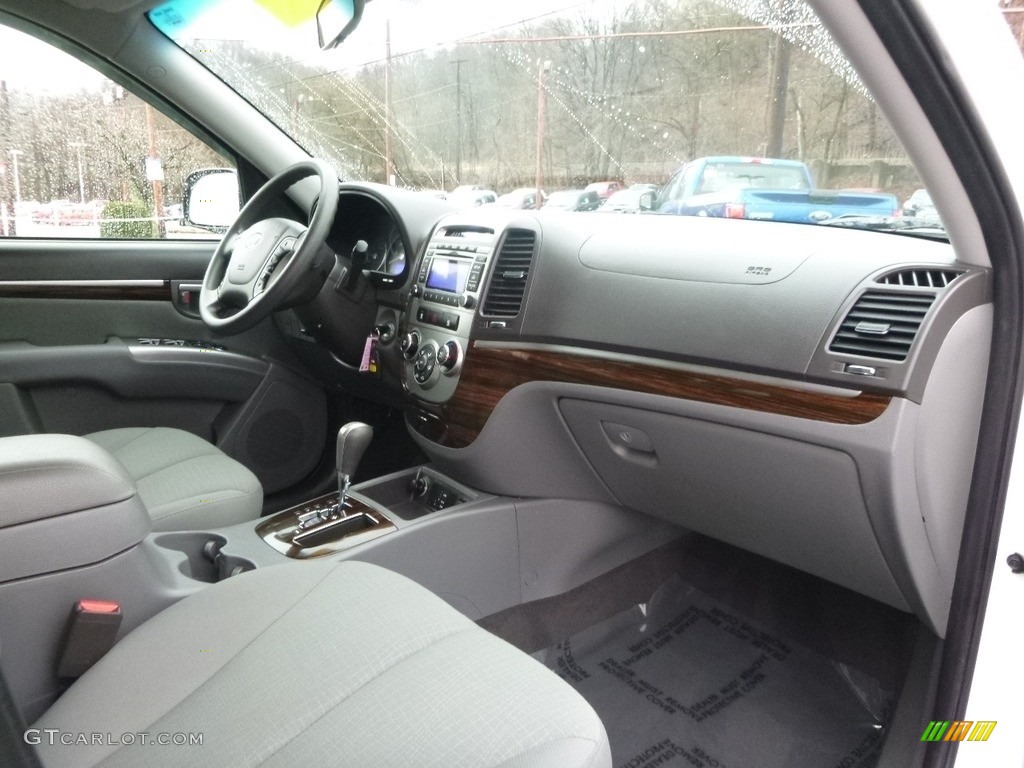 2012 Santa Fe GLS AWD - Glacier White / Gray photo #2