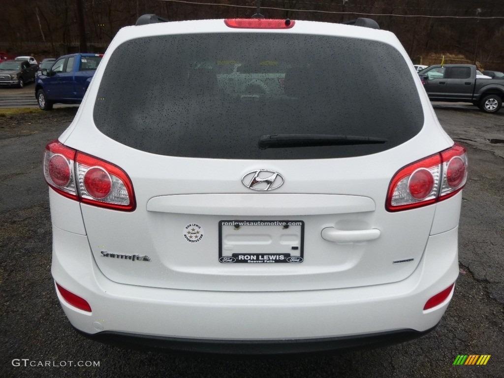 2012 Santa Fe GLS AWD - Glacier White / Gray photo #4
