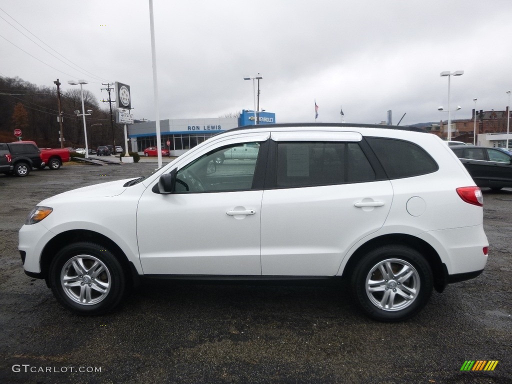 2012 Santa Fe GLS AWD - Glacier White / Gray photo #7