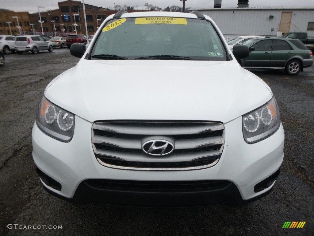 2012 Santa Fe GLS AWD - Glacier White / Gray photo #9