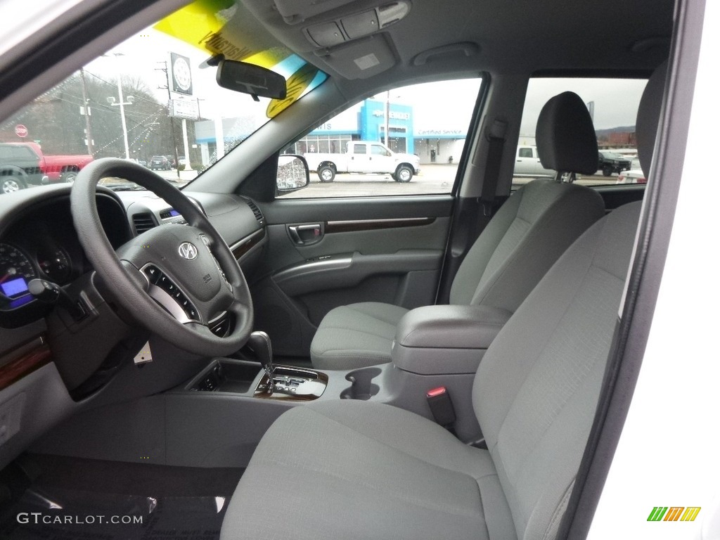 2012 Santa Fe GLS AWD - Glacier White / Gray photo #12