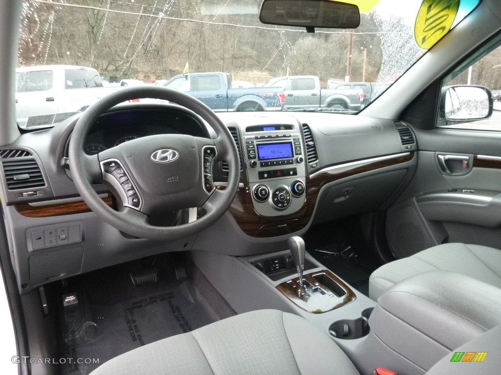 2012 Santa Fe GLS AWD - Glacier White / Gray photo #14