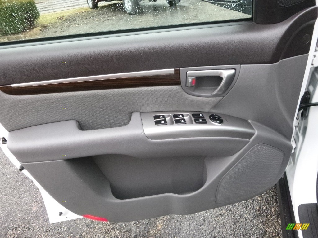 2012 Santa Fe GLS AWD - Glacier White / Gray photo #15