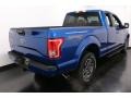 2017 Lightning Blue Ford F150 XLT SuperCab 4x4  photo #7
